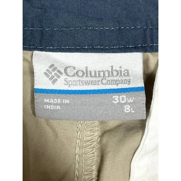 Columbia Sportswear women's khaki shorts, size 30w 8L - Picture 2 of 9